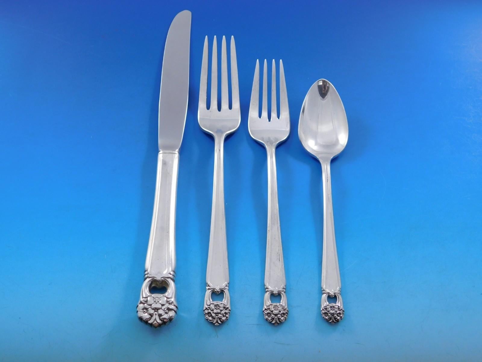 Eternally Yours by 1847 Rogers Silverplate Flatware Set for 12 Service 78 pcs For Sale 2