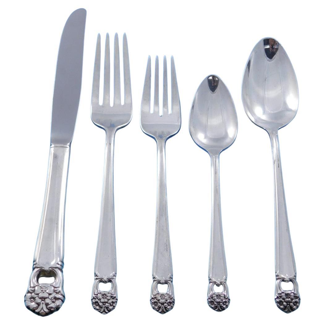 Eternally Yours by 1847 Rogers Silverplate Flatware Set for 12 Service 78 pcs For Sale