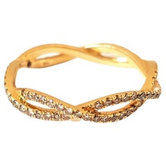 Etername Ring Entrelacs Yellow Gold Diamond