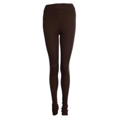 Eterne, Legging de canalé en marrón