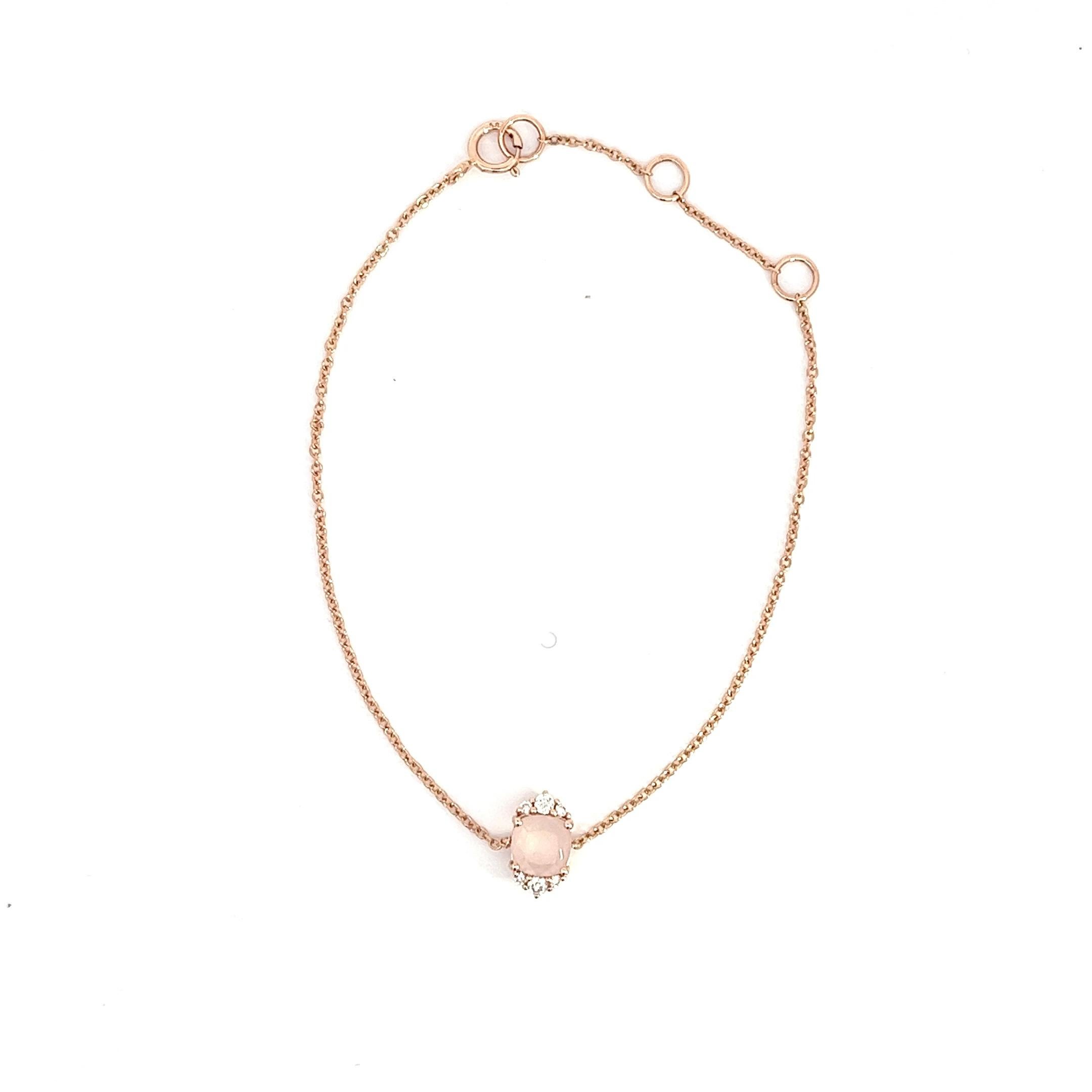14K Rose Gold Bracelet

Diamonds 6 - 0.081cts

Pink Quartz 1 - 0.64cts

SKU 043048-001


With a heritage of ancient fine Swiss jewelry traditions, NATKINA is a Geneva based jewellery brand, which creates modern jewellery masterpieces suitable for