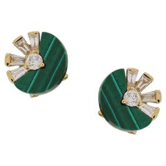 Collana Eternelle Malachite Diamante Oro Giallo per Lei