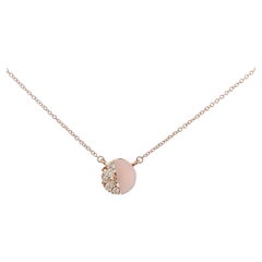 Eternelle Necklace Mother of Pearl Diamond Rose Gold for Her