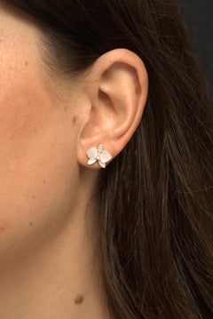 Collier Eternelle Orchidée Nacre Diamant Or Jaune pour Elle