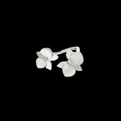 Eternelle Orchid Ring Mother of Pearl 14K White Gold for Her