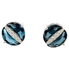 Eternelle Ring Diamond London Blue Topaz White Gold for Her