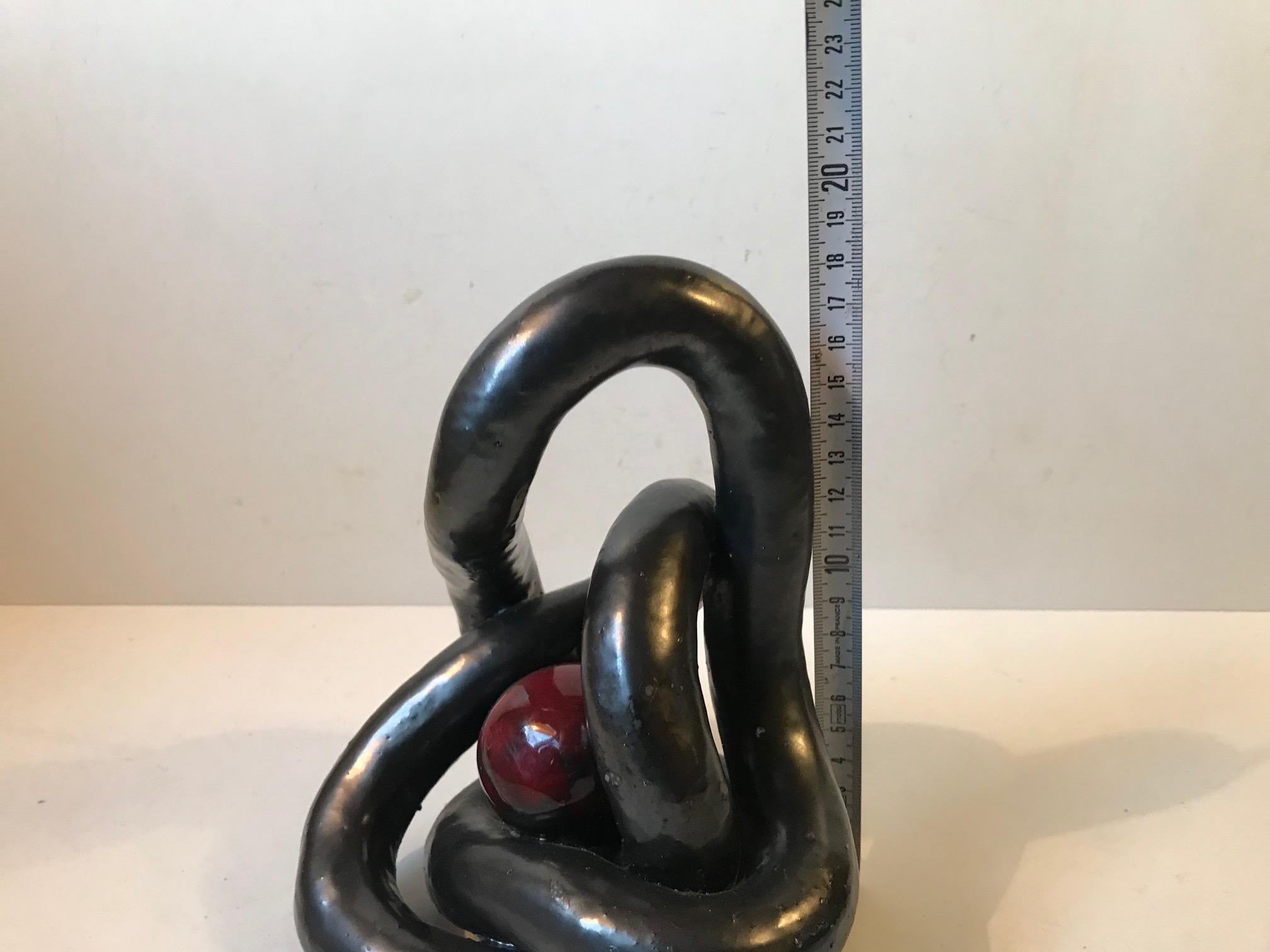 'Eternity', Abstract Sculpture by Anonymous Danish Artist, 1970s In Good Condition For Sale In Esbjerg, DK
