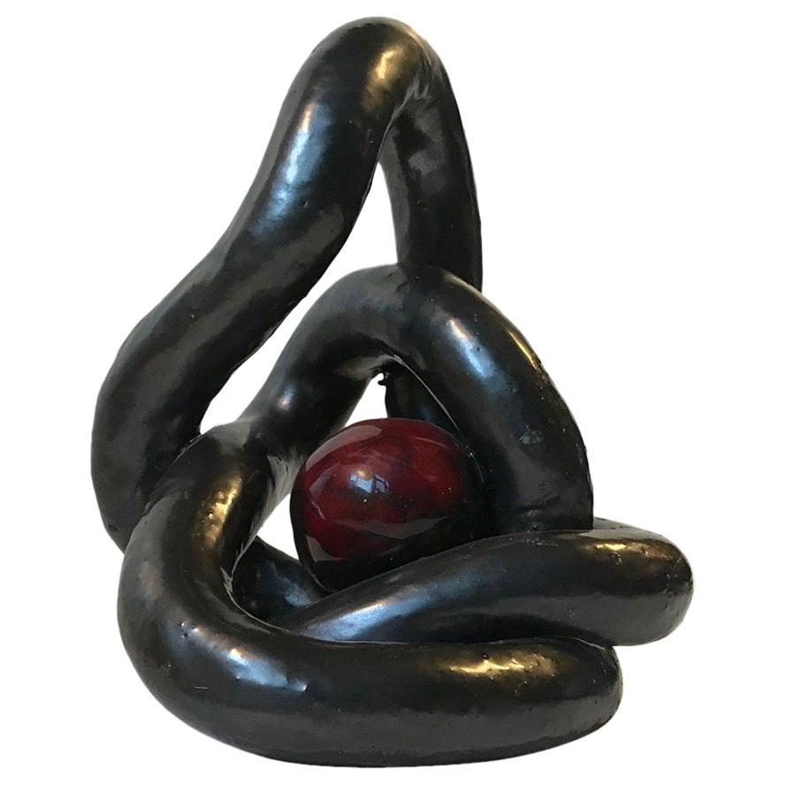 « Éternité », sculpture abstraite d'un artiste danois anonyme, années 1970 en vente