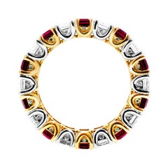 Eternity Alternating Anniversary Band with Diamonds and Rubies