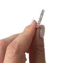 Eternity Band Faux Diamond 18Kt White Gold-Filled Setting
