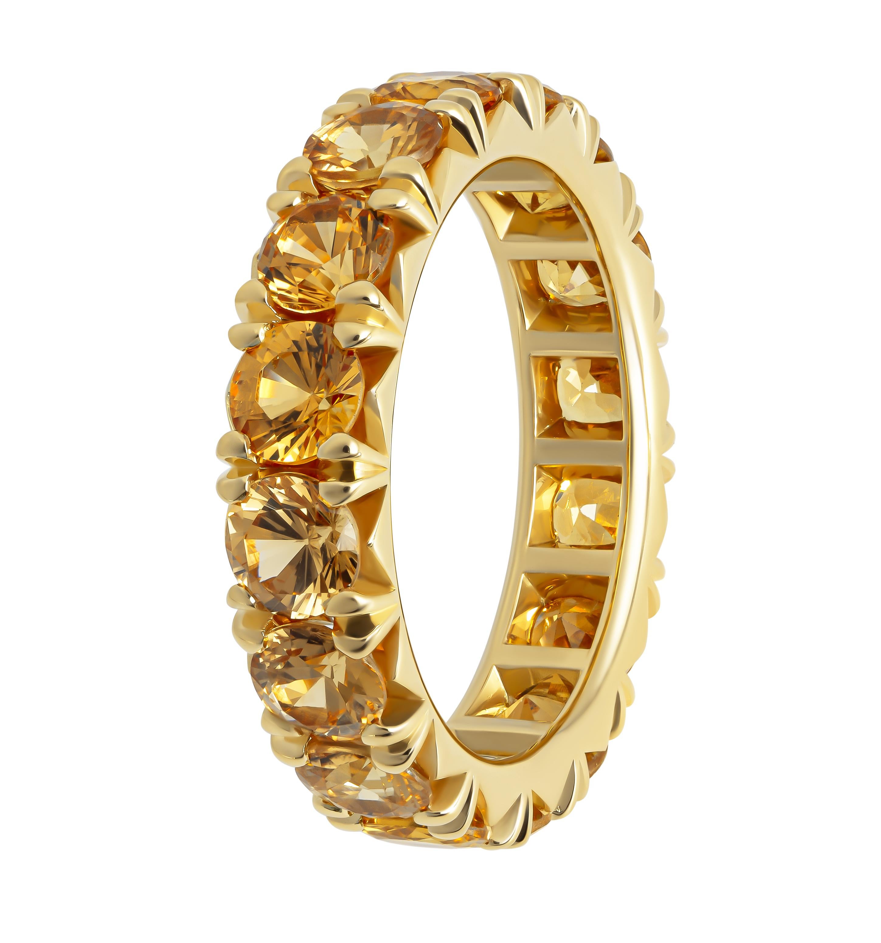 Eternity Band in 18K Yellow Gold
With Natural Yellow Sapphires
Size: 6 1/4
Total Carat Weight: 5.09ct