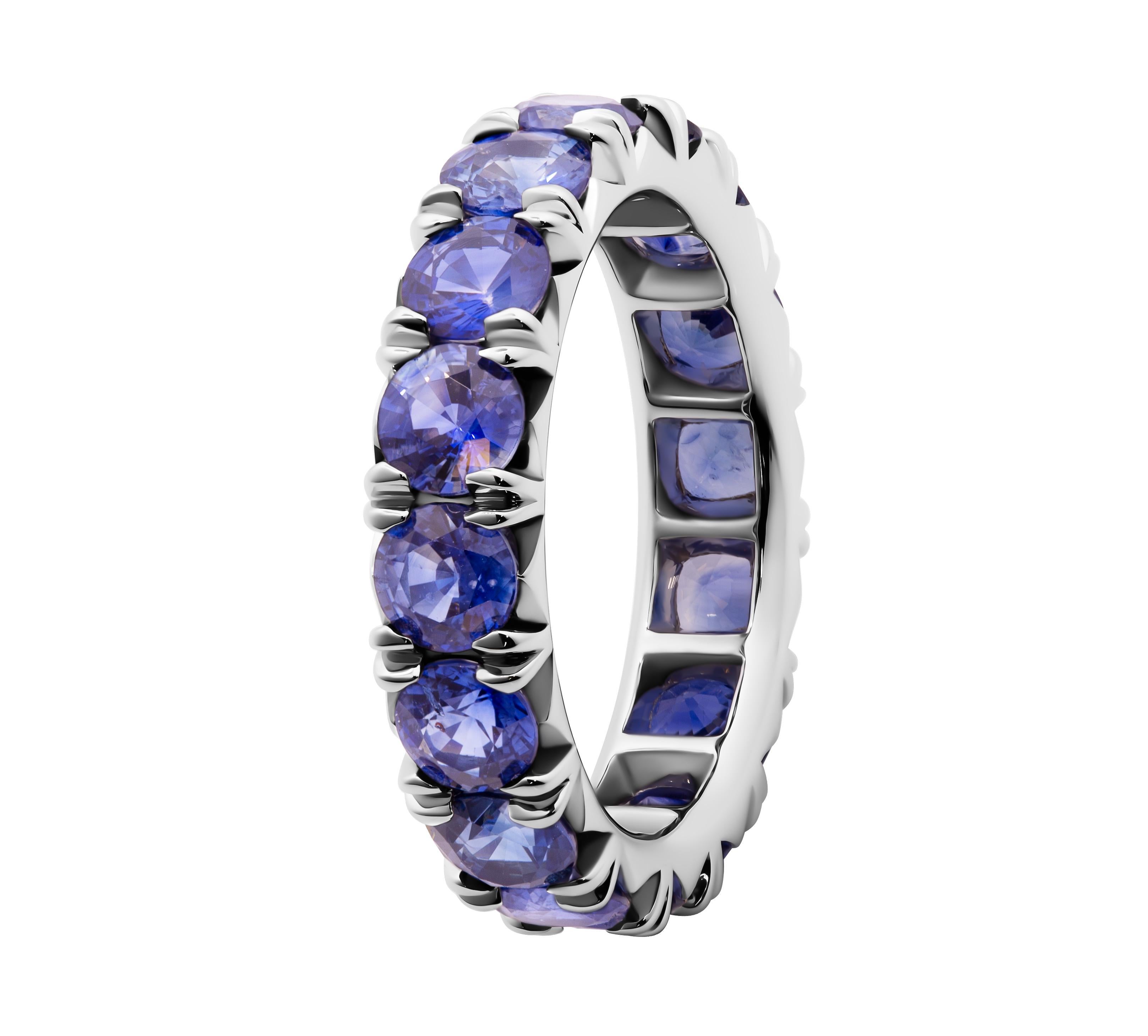 Eternity Band in Platinum
With Natural Blue Sapphires (0.30pts each)
Size: 6.25
Total Carat Weight: 4.85ct