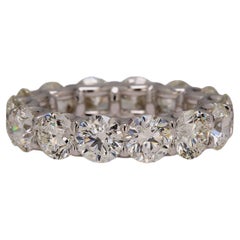 Eternity Band in Platinum with GIA certified H/VS1-VS2 Round Diamonds. D7.04ct.