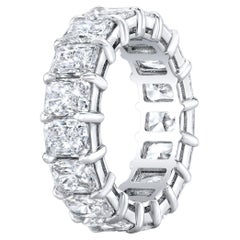 Bracelet d'éternité en platine avec diamants taille radiant.  D11.57ct.t.w.