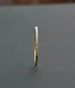Eternity Band Natural Diamond Ring in 14k Solid Gold