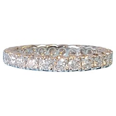 Eternity-Ring Platin Diamant 1,18tcw Weiß VS Diamanten Ungetragen
