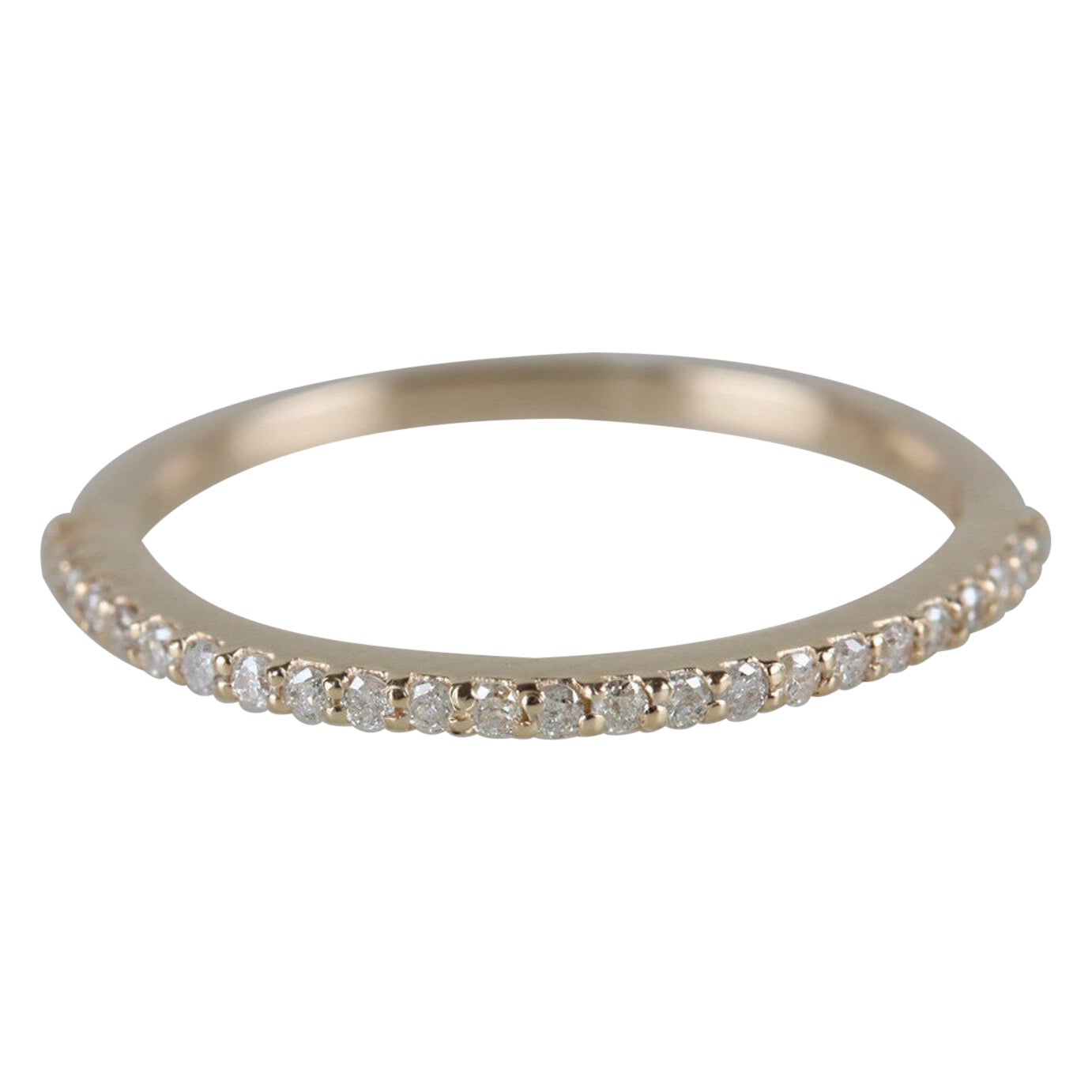 Eternity Band Ring 925 Sterling Silver Natural Pave Diamond Propose Ring For Her For Sale