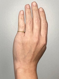 Eternity Band Ring Divider in 18Kt Yellow Gold with Vivid Green Tsavorites