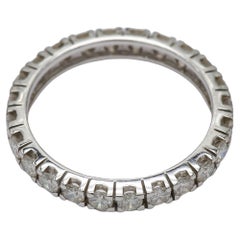 Eternity-Ring aus 18 Karat Weißgold mit runden Diamanten 1,90 Karat