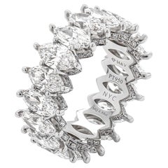 Eternity Band with 6.88 Carat Marquise Cut Diamonds