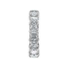 Eternity Band with 8.59 Carat Cushion Cut Diamonds