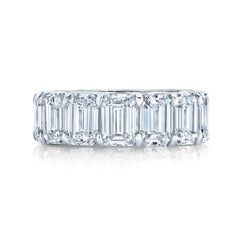 Eternity Band with Emerald Cut Diamonds