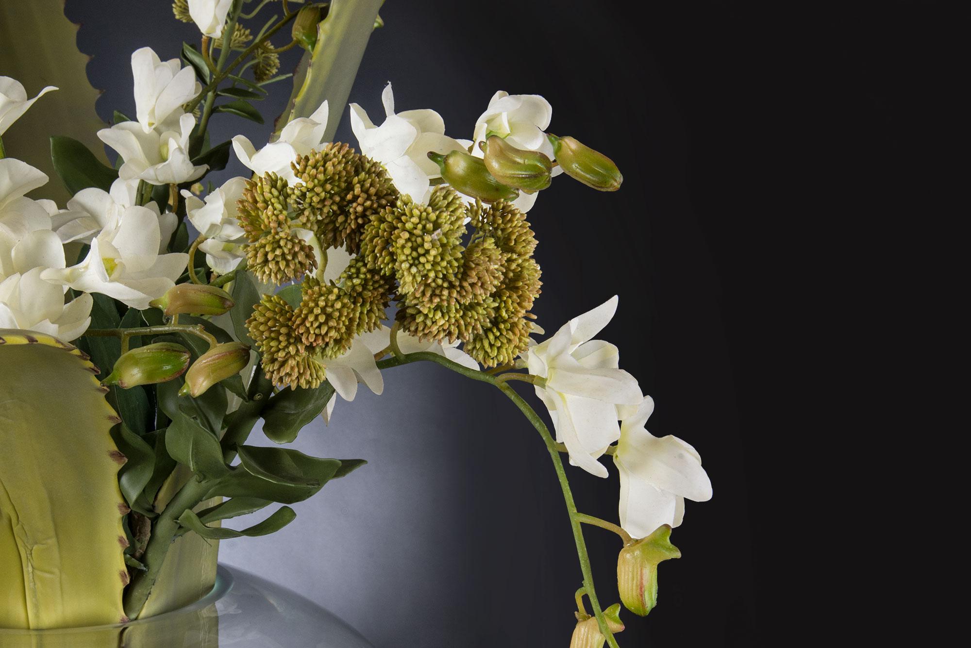 Modern Eternity Bowl Athena Set Arrangement, Flowers, Italy For Sale