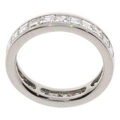 Eternity Carré Diamond Platinum Ring