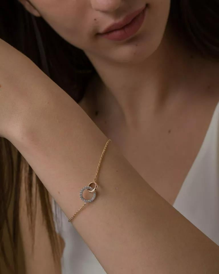 Eternity Circle Of Life Bracelet 14k Solid Gold Genuine Diamond Wedding Bracelet

Additional information:
Base Metal: Rose Gold
Main Stone: Diamond
Main Stone Shape: Round
Main Stone Creation: Natural
Main Stone Color: White/Colorless
Main Stone