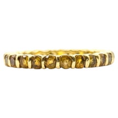 Eternity Citrine Ring in 18k Yellow Gold