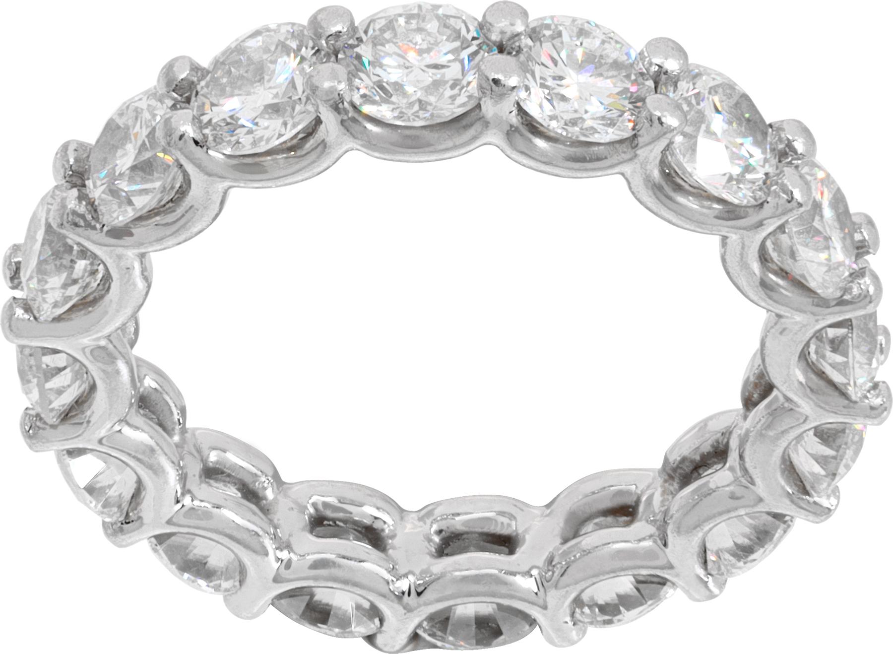 De las mujeres Anillo de eternidad de diamantes en platino en venta