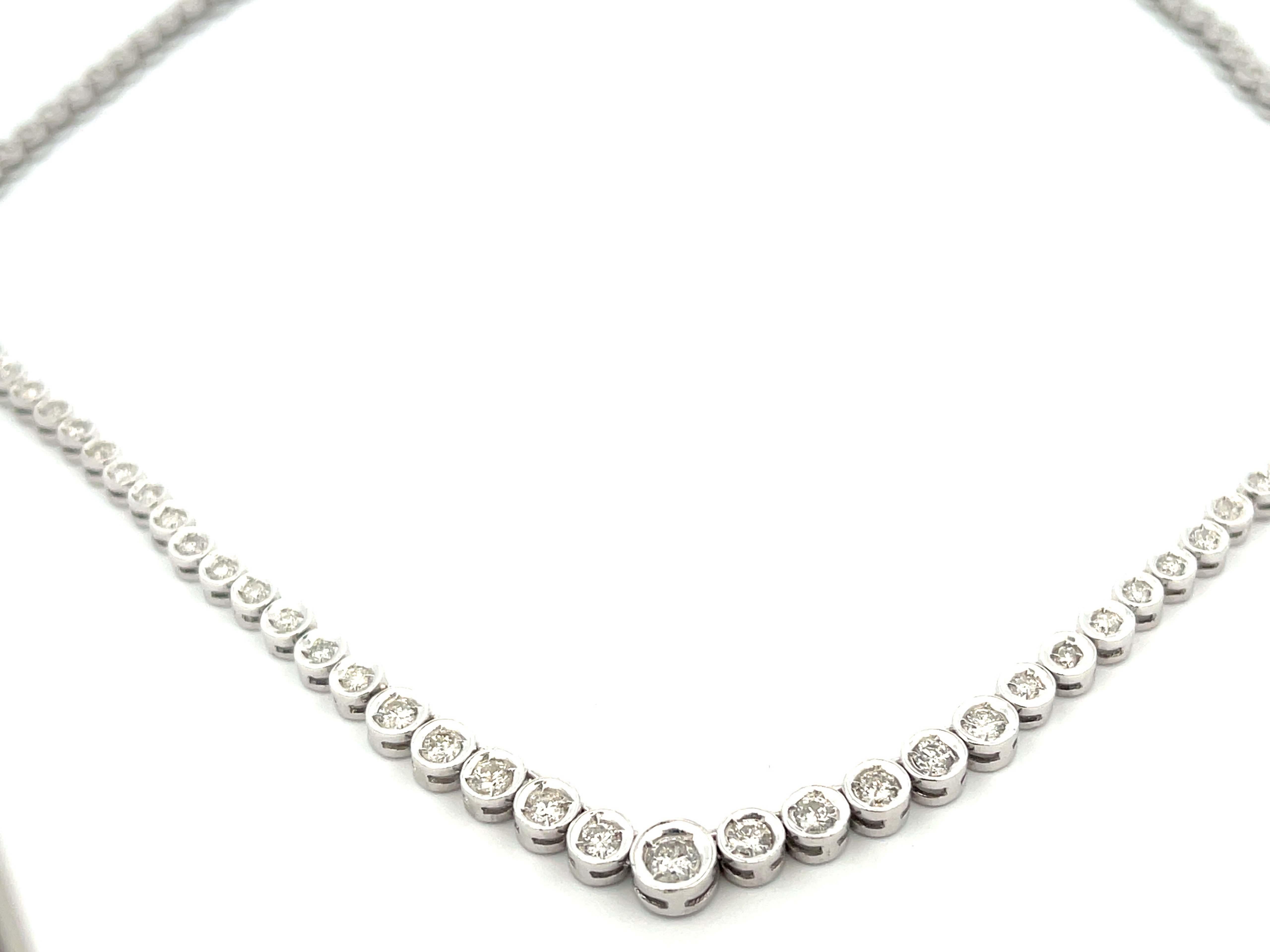 16 inch diamond tennis necklace