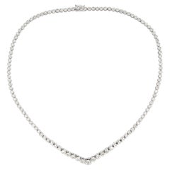 Eternity-Diamant-Halskette aus Platin