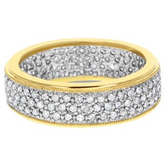 Alliance éternité diamant pavé .83cttw or 14k