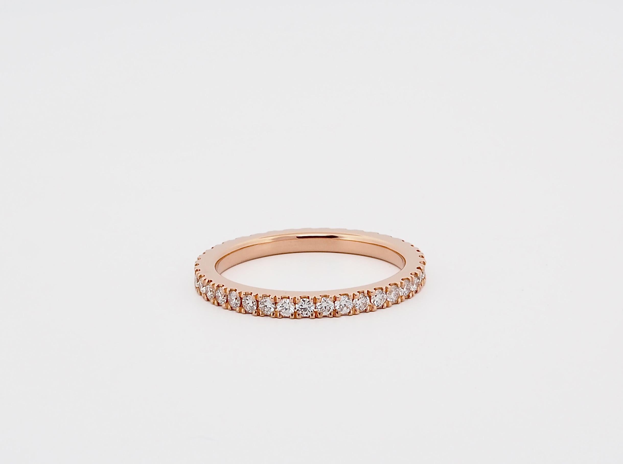 For Sale:  Eternity Diamond Ring in Solid Gold 2