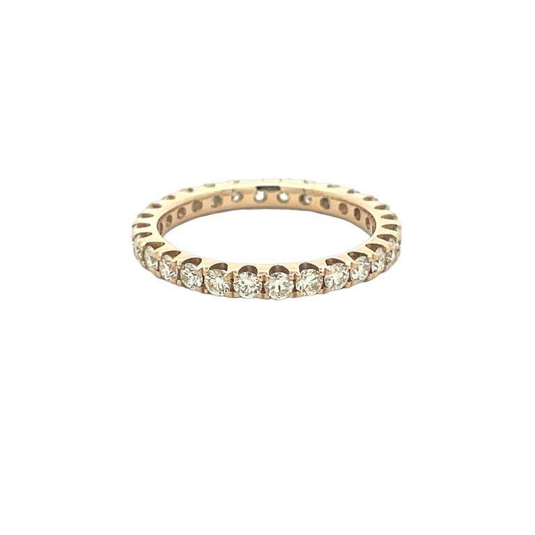 Eternity Diamantring RD 1,25CT 14K YG  (Rundschliff) im Angebot