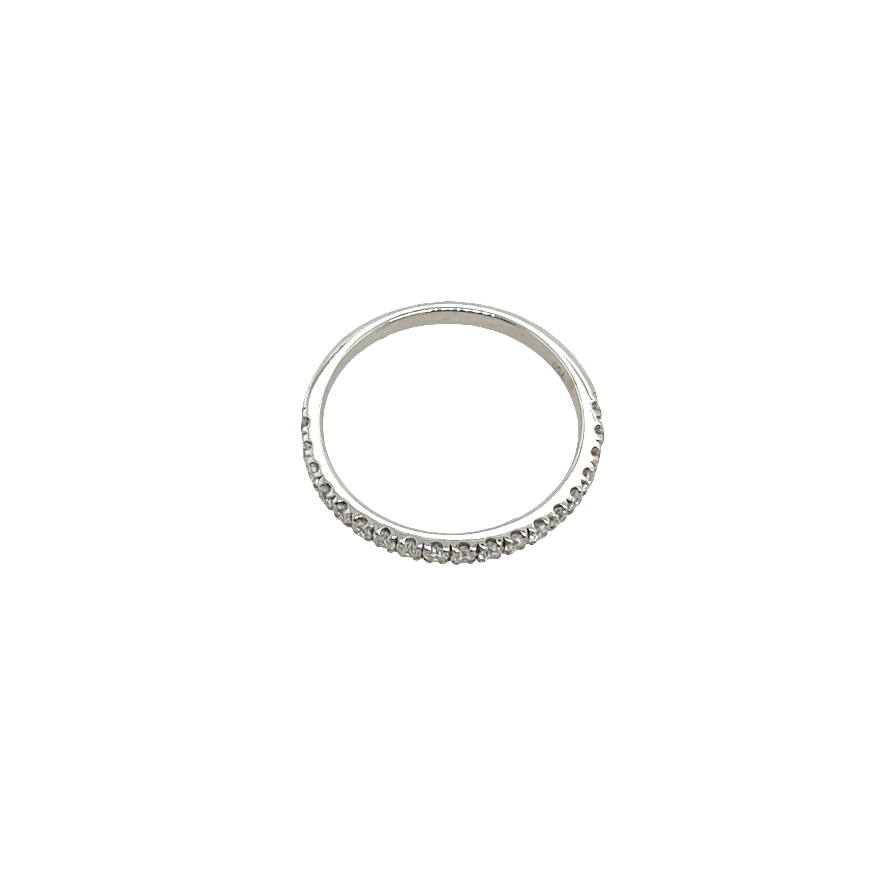 Women's Eternity Diamond Ring Set With 0.35ct Diamonds in 18ct White Gold For Sale
