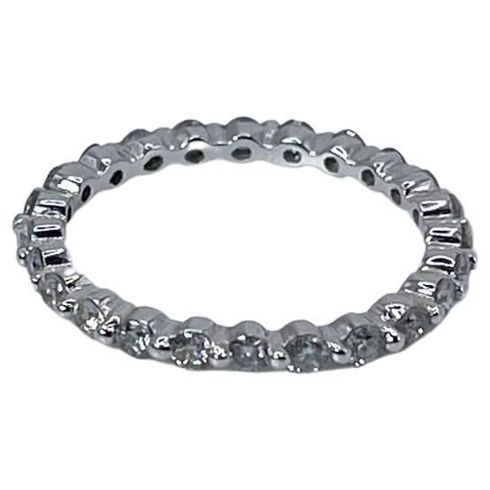 Eternity diamond ring shared claw size 5 marriage ring Elegant diamond ring For Sale