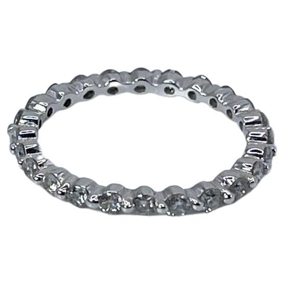Anillo de diamantes de eternidad garra compartida talla 5 anillo de matrimonio Anillo de diamantes elegante en venta