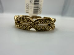 Eternity Diamond ring size 5 Canary diamond ring 0.65 carats