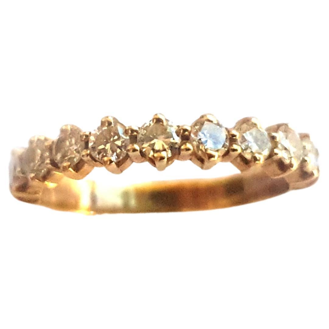Eternity Half Band Diamond Ring, Wedding Ring For Sale