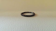 Eternity Love Black Diamonds 0.54 K White Gold Black Rhodium Engagement Ring