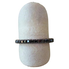 Eternity Love Black Diamonds 0.54 K White Gold Black Rhodium Engagement Ring