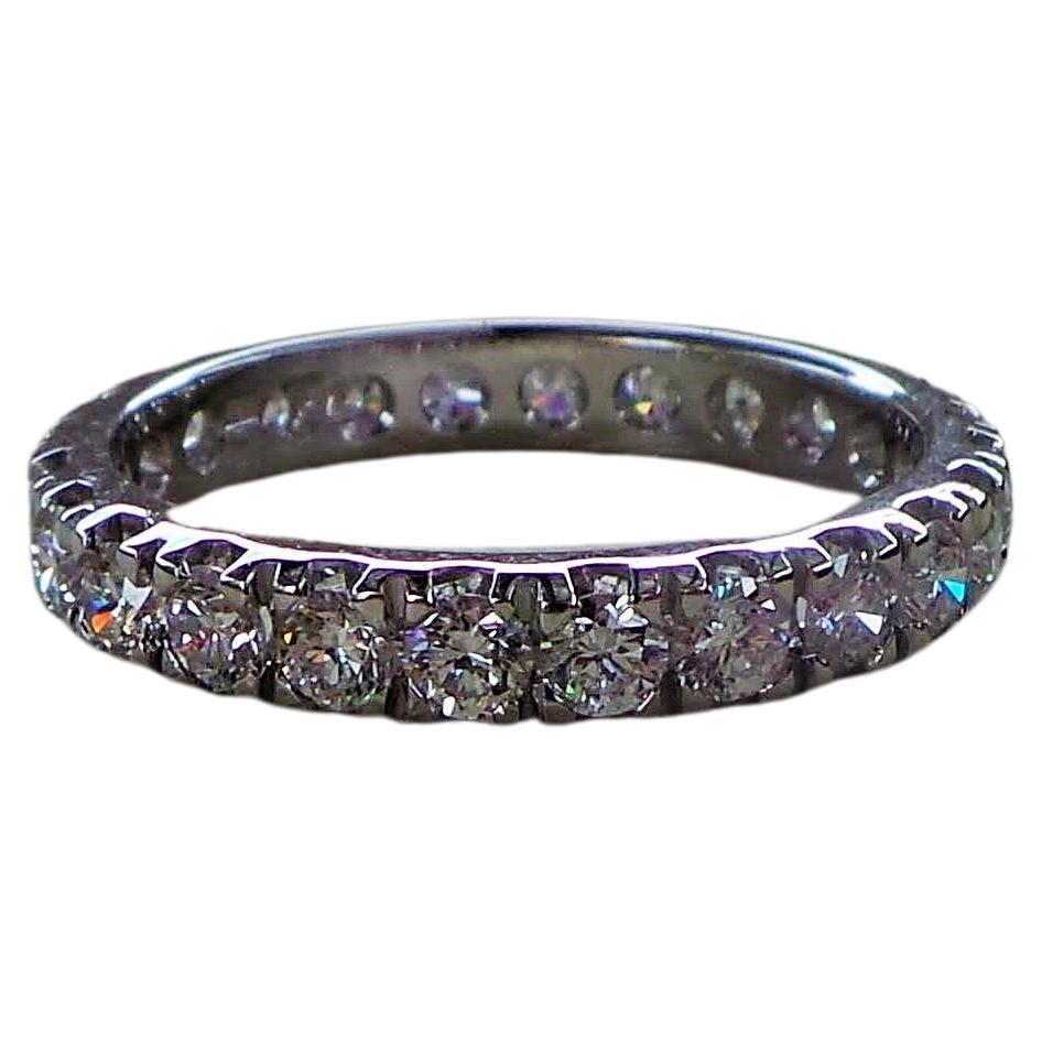 Eternity Love Diamonds 1.39K White Gold Engagement Ring For Sale