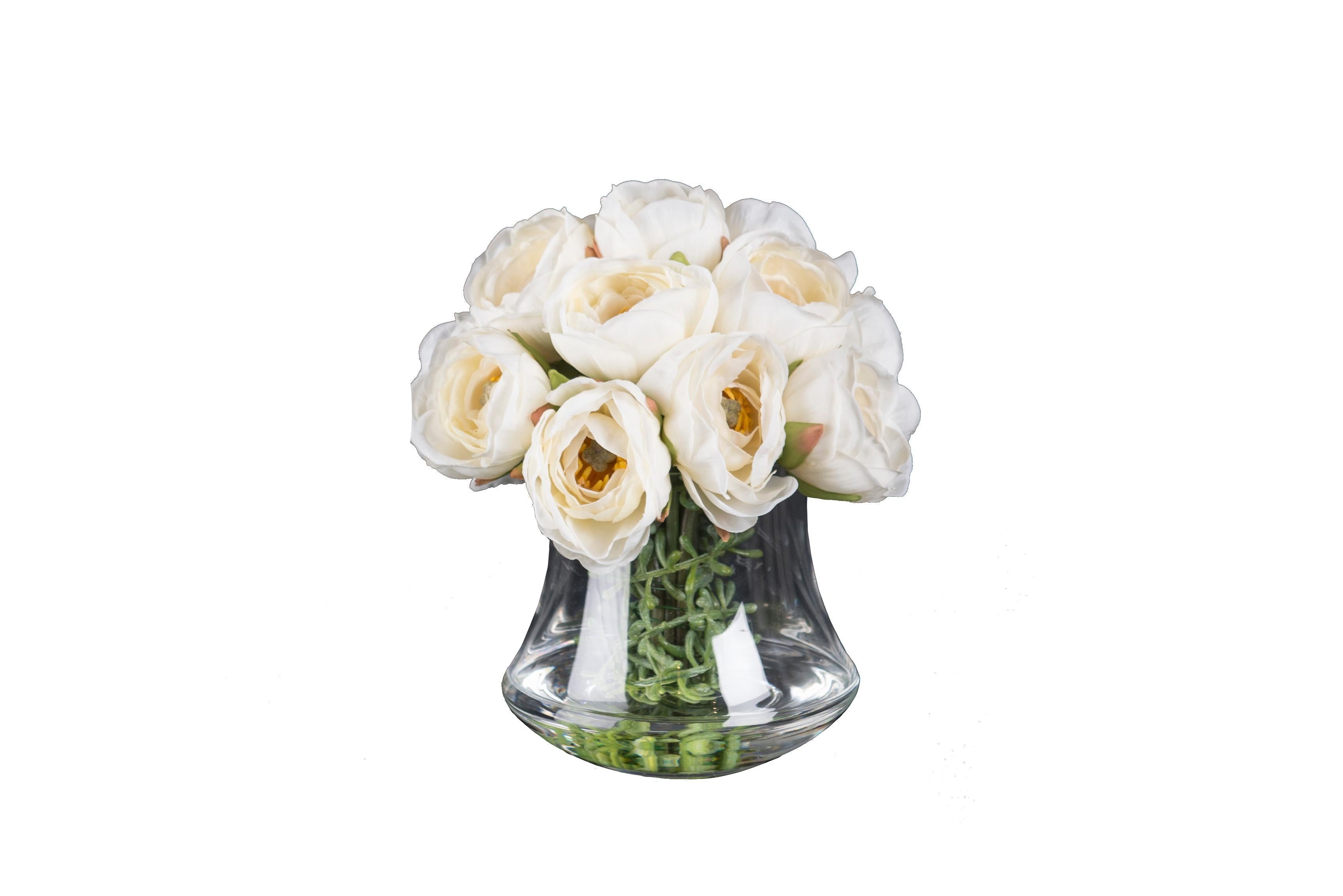Eternity Minimes Ranunculus Bouquet Set Arrangement, Flowers, Italy For Sale 7