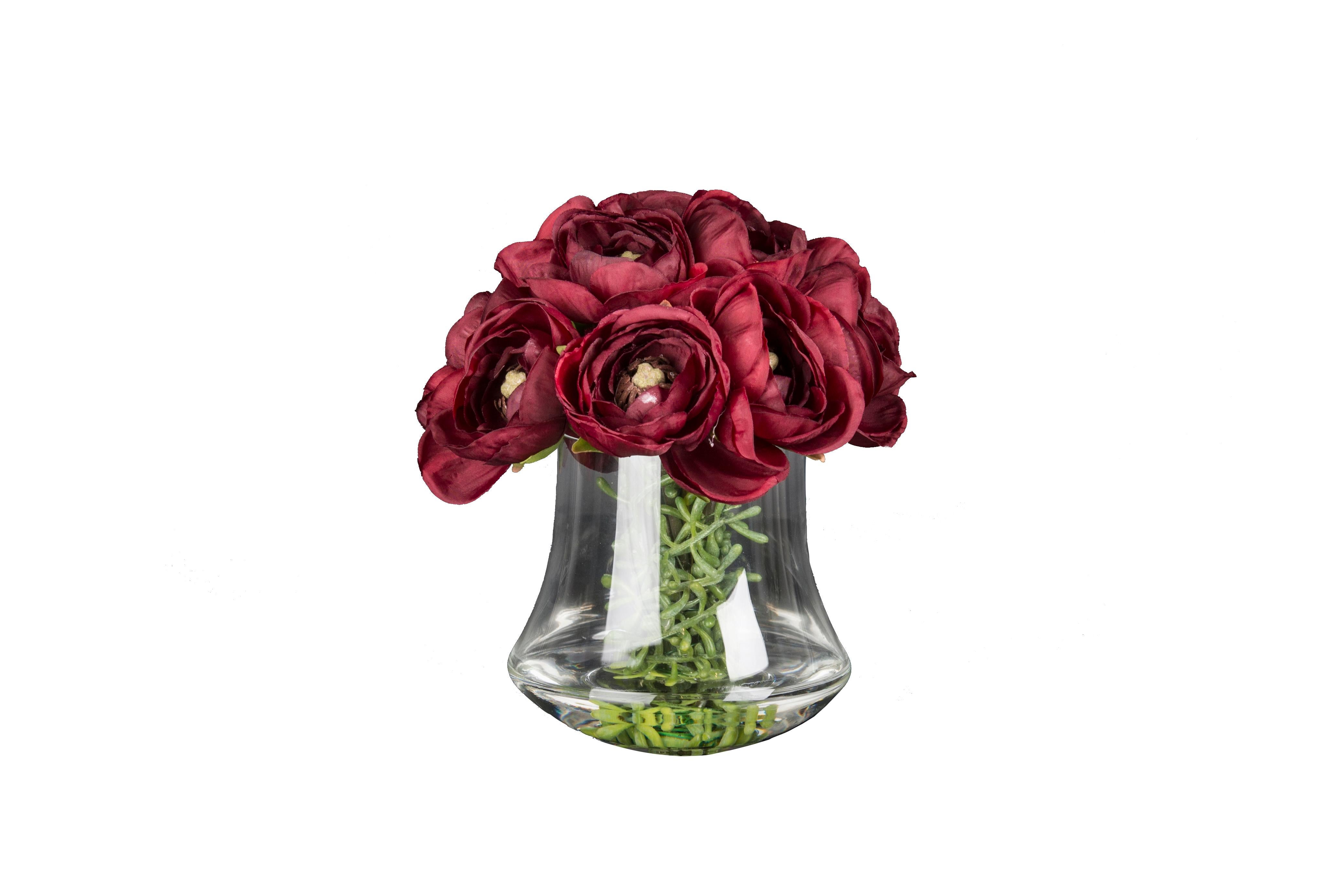 Modern Eternity Minimes Ranunculus Bouquet Set Arrangement, Flowers, Italy For Sale