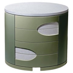 Eternity Oval II Contemporary and Customizable Bedside Table by Luísa Peixoto