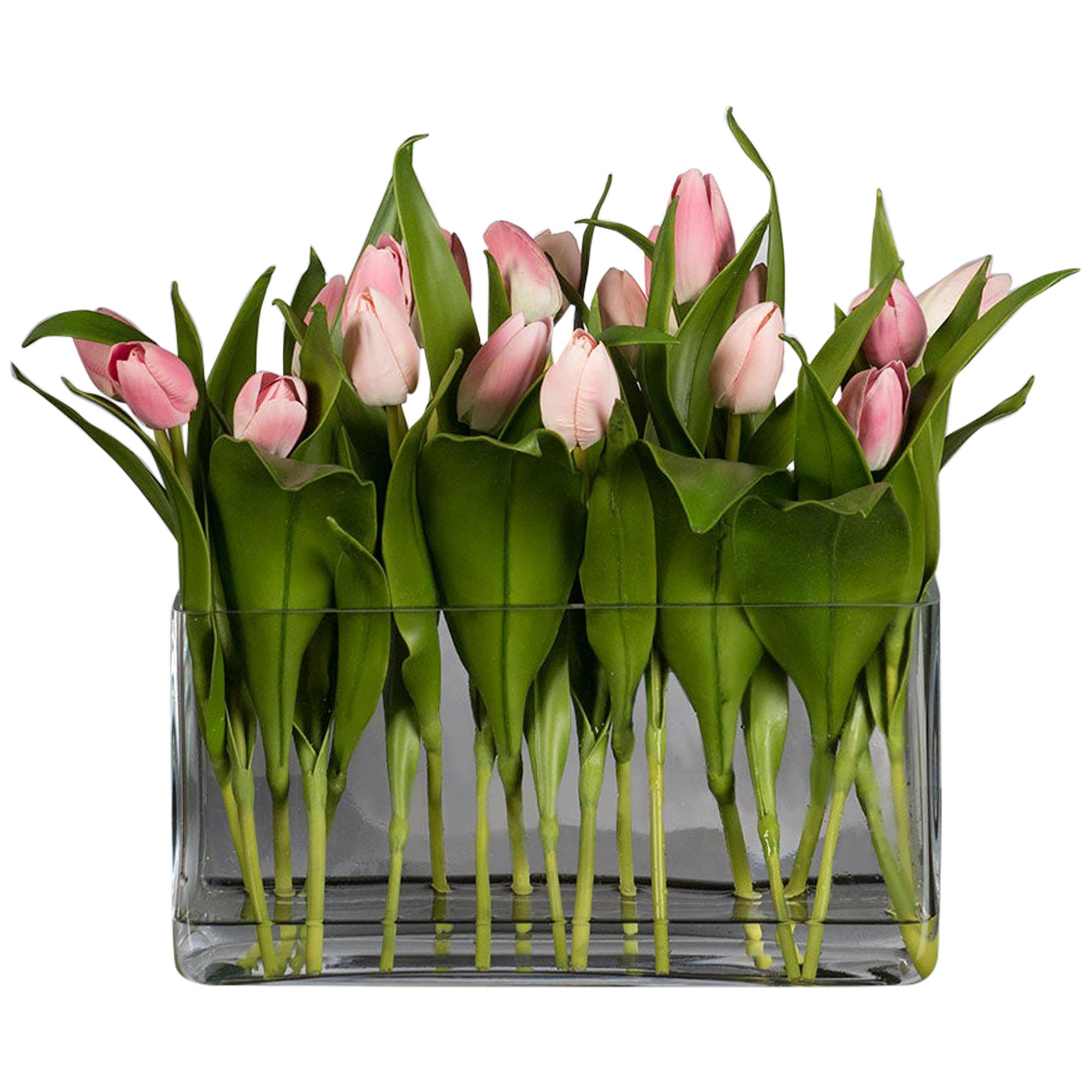 Eternity Rectangular Milos Set Arrangement:: Rosa Blumen:: Italien