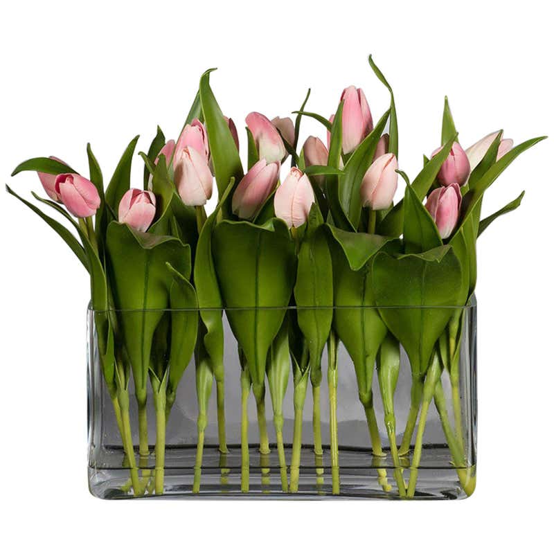 Eternity Rectangular Milos Set Arrangement, Pink Flowers, Italy For ...