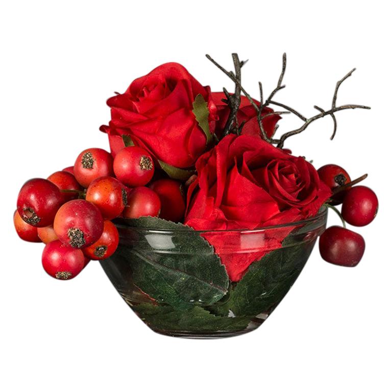 Eternity Red Fruits Bouquet Set Arrangement, Flowers, Italy